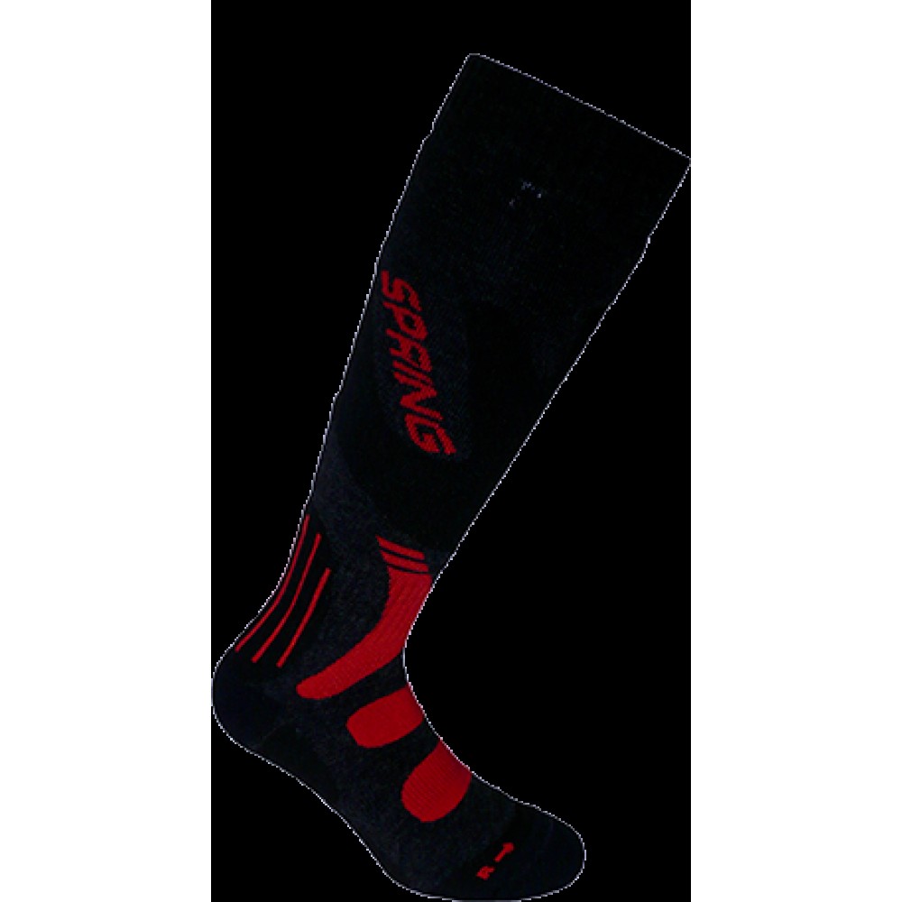Горнолыжные носки Spring 921-N dark grey-red L(43-46)