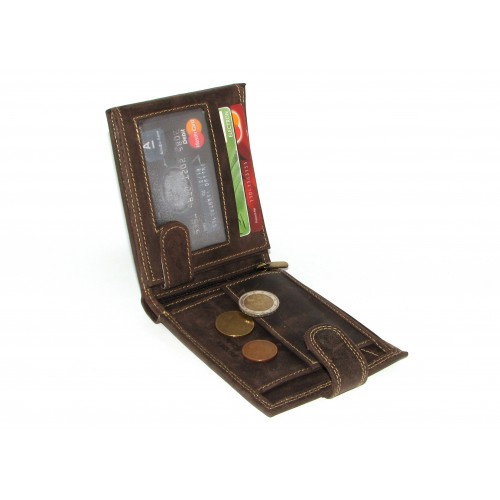 Кошелек мужской DNK Leather N992L-CHM BROWN коричневый Кошелек мужской DNK Leather N992L-CHM BROWN коричневый