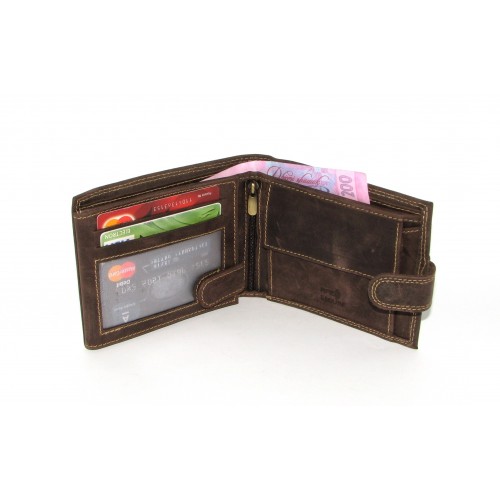 Кошелек мужской DNK Leather N992L-CHM BROWN коричневый Кошелек мужской DNK Leather N992L-CHM BROWN коричневый