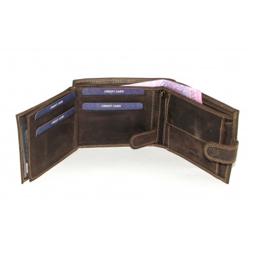 Кошелек мужской DNK Leather N992L-CHM BROWN коричневый Кошелек мужской DNK Leather N992L-CHM BROWN коричневый