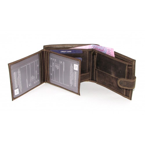 Кошелек мужской DNK Leather N992L-CHM BROWN коричневый Кошелек мужской DNK Leather N992L-CHM BROWN коричневый