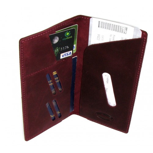 Дорожный органайзер DNK Leather DNK Travel H col.L бордовый