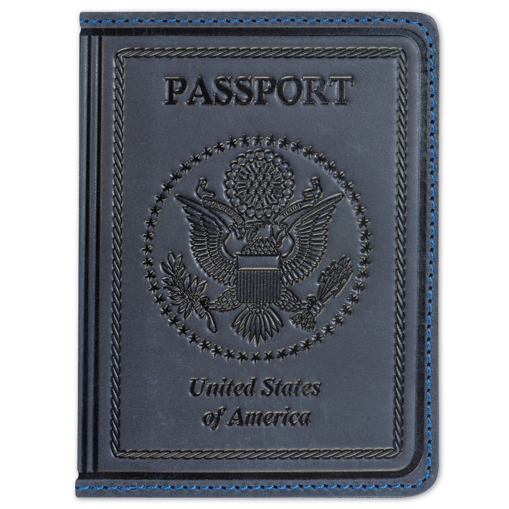 Обложка на паспорт Passport USA col.K синяя