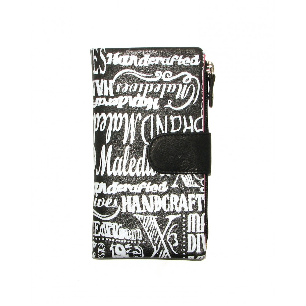 Кошелек женский MALEDIVES N19418-PP-2074 BLACK Кошелек женский MALEDIVES N19418-PP-2074 BLACK