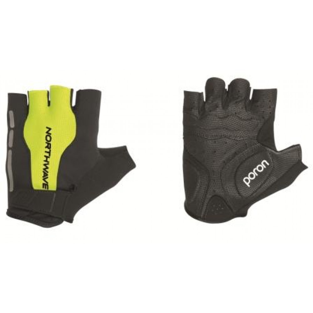 Велоперчатки NORTHWAVE C89172085 BLACK-Yellow FL L
