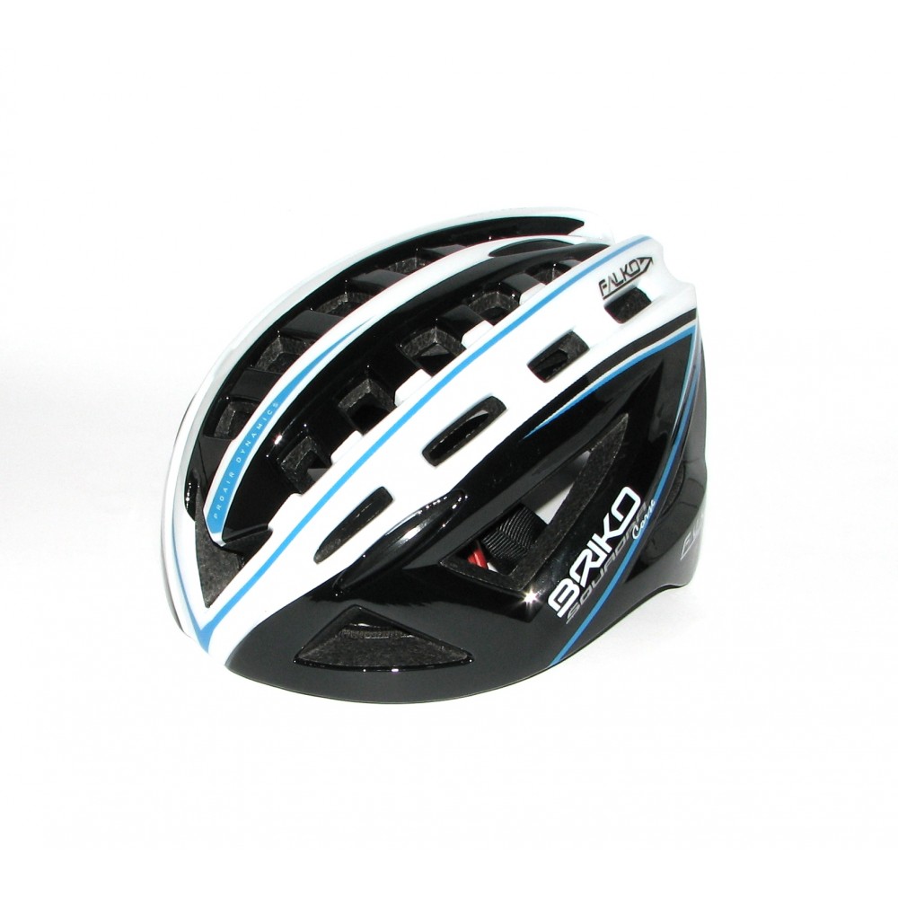 Велошлем Briko Falko White-Blk-Blu M