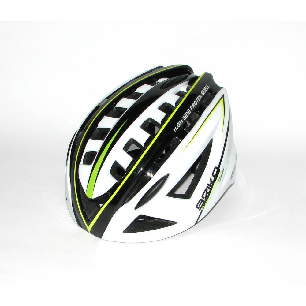 Велошлем Briko Falko White-Blk-Yell M