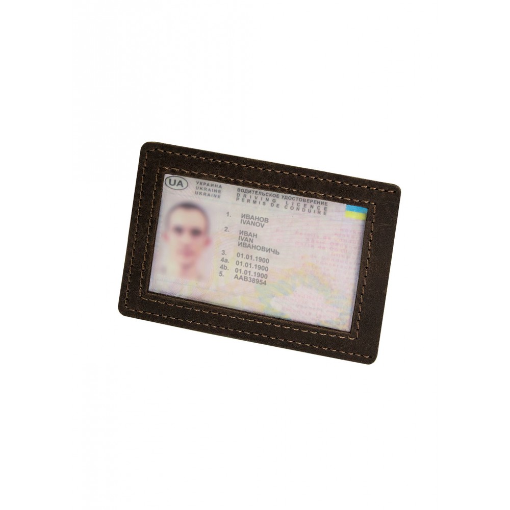 Кожаная мини обложка для документов (ID паспорт) BermuD коричневый B 25-18Ko-03 Кожаная мини обложка для документов (ID паспорт) BermuD коричневый B 25-18Ko-03
