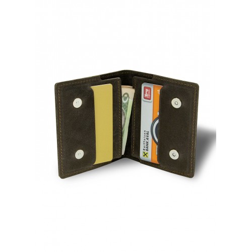 Кожаный Мини кошелек-картхолдер BermuD коричневый B 30-18Ko-15-7 Кожаный Мини кошелек-картхолдер BermuD коричневый B 30-18Ko-15-7