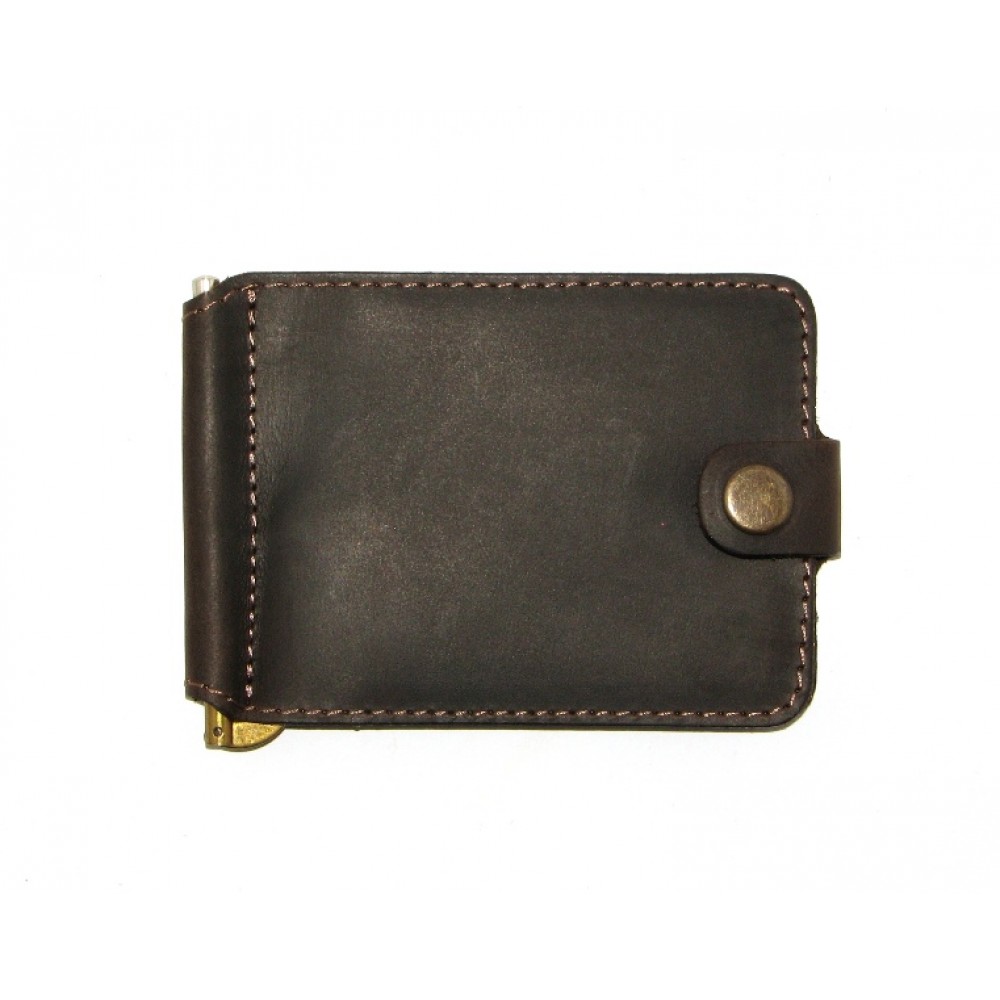 Зажим для денег DNK Leather DNK Зажим-H col.F коричневый