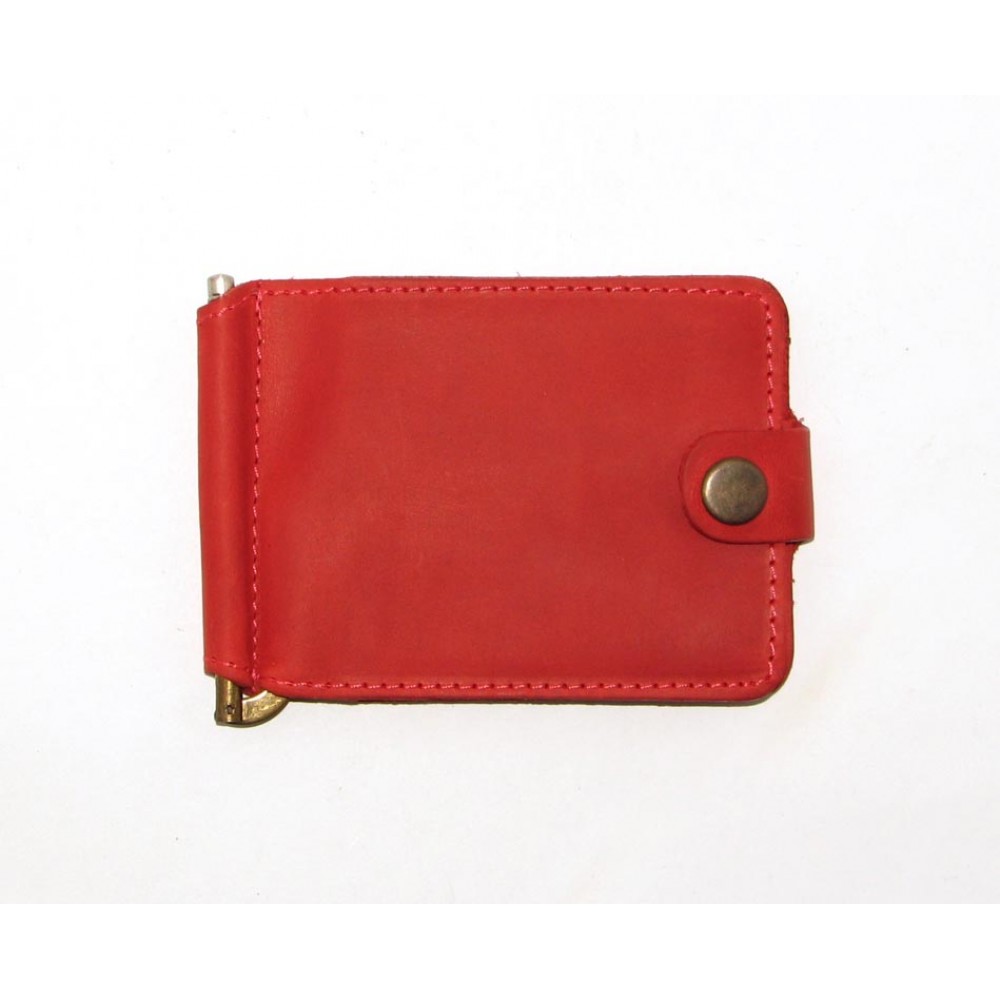 Зажим для денег DNK Leather DNK Зажим-H col.H красный
