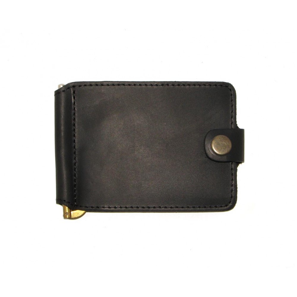 Зажим для денег DNK Leather DNK Зажим-H col.J черный