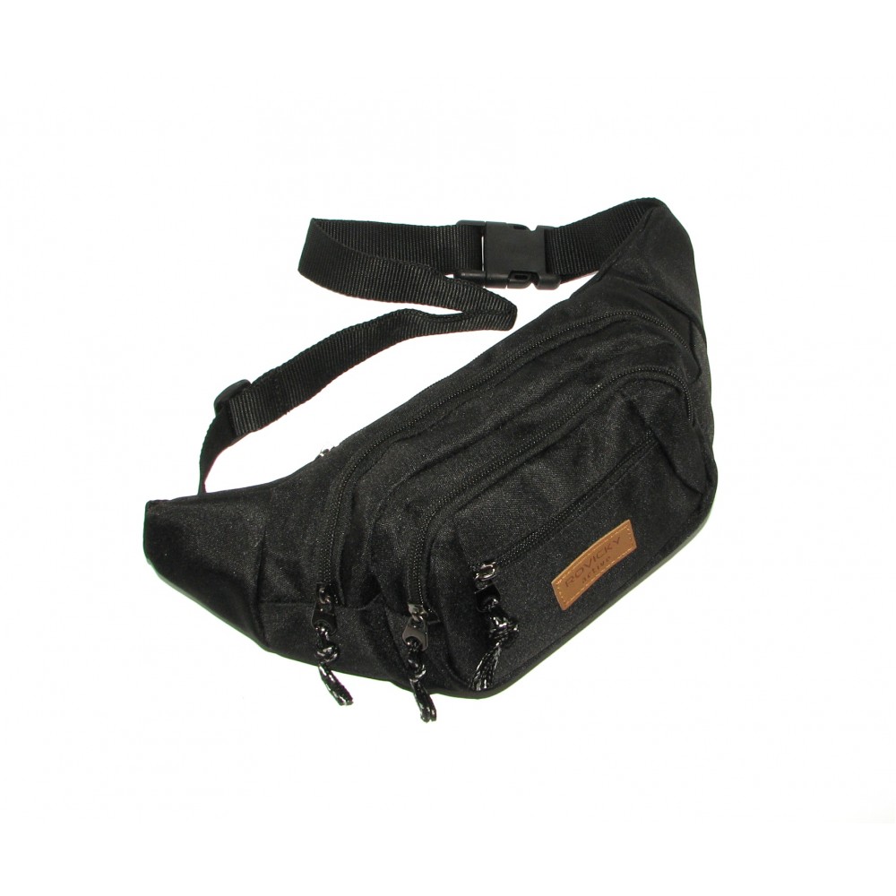 Сумка на пояс (бананка) Rovicky BAG-WB-02-4023 BLACK Сумка на пояс (бананка) Rovicky BAG-WB-02-4023 BLACK