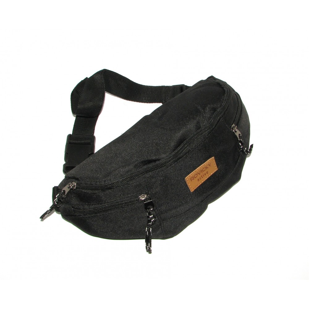 Сумка на пояс (бананка) Rovicky BAG-WB-01-3965 BLACK Сумка на пояс (бананка) Rovicky BAG-WB-01-3965 BLACK