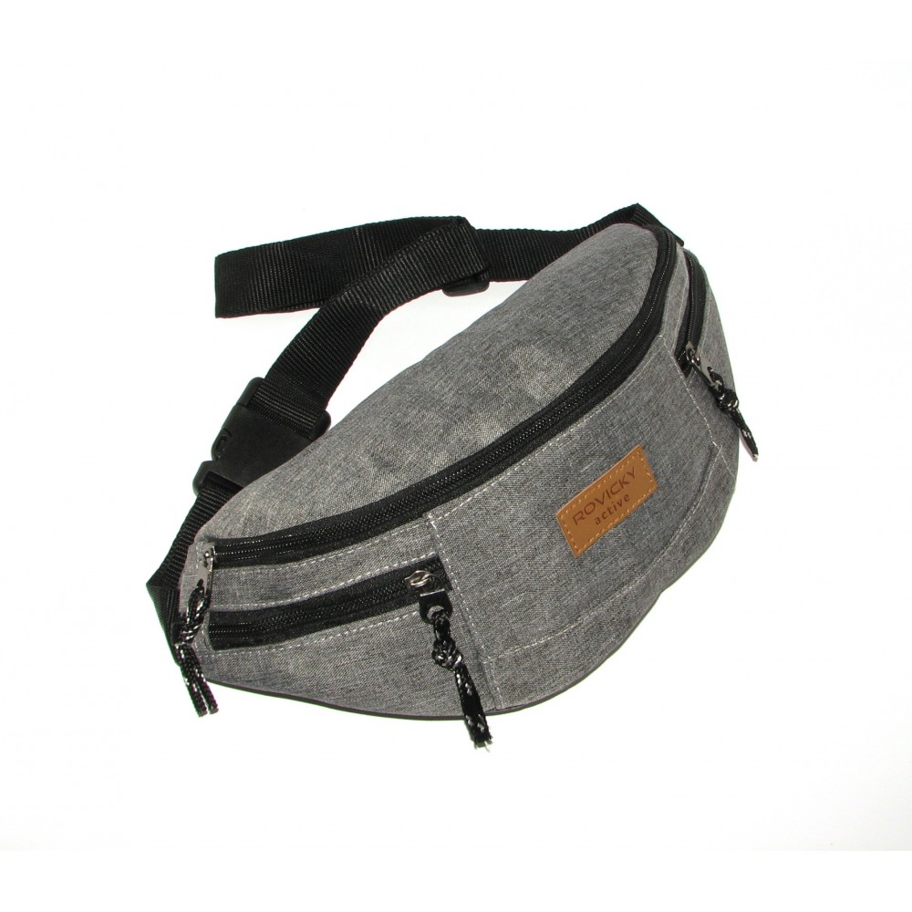 Сумка на пояс (бананка) Rovicky BAG-WB-01-3989 GREY Сумка на пояс (бананка) Rovicky BAG-WB-01-3989 GREY