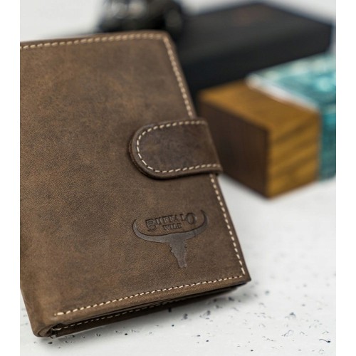 Кошелек мужской Buffalo Wild RM-03L-HBW BROWN Кошелек мужской Buffalo Wild RM-03L-HBW BROWN