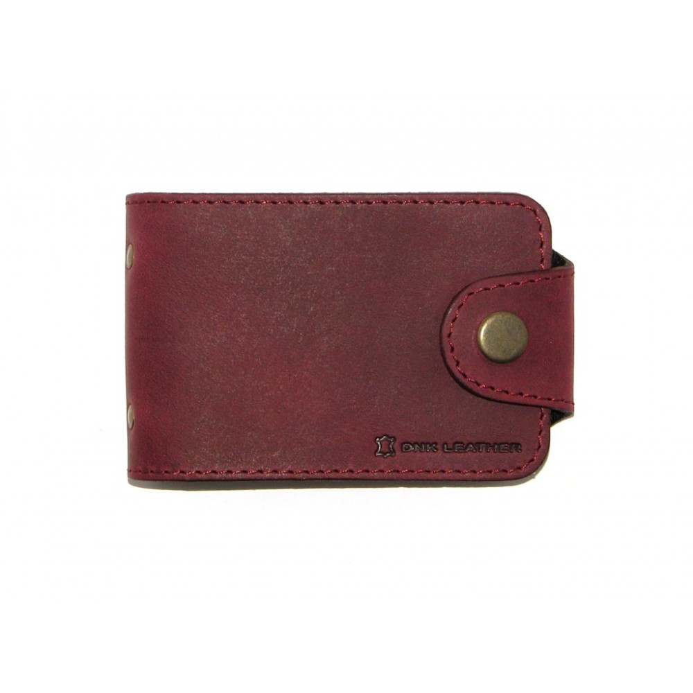 Визитница DNK Leather DNK Cards-H col.L бордовая Визитница DNK Leather DNK Cards-H col.L бордовая