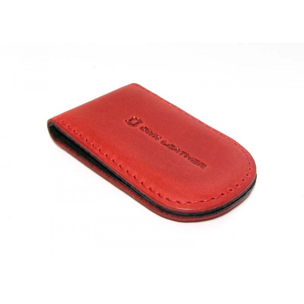 Зажим для денег DNK Leather DNK Klip magnes-H col.H красный